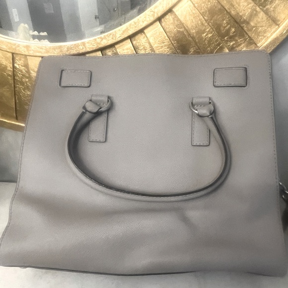 Michael Kors Saffiano Leather Hamilton Tote in Pearl Grey - Picture 7 of 7